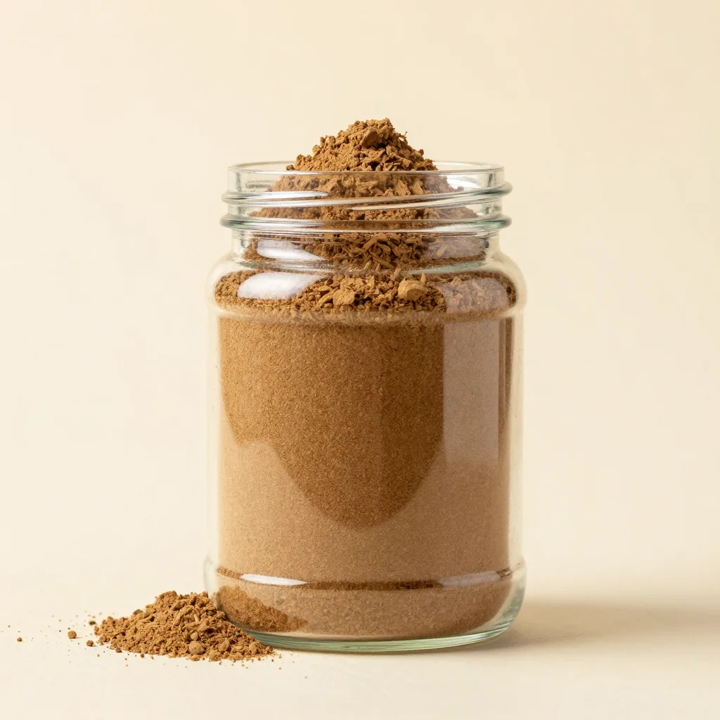 A big jar of ashwagandha powder